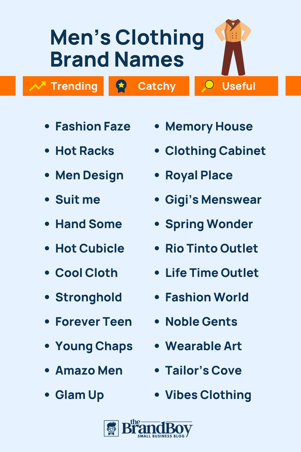 2250 Men s Clothing Brand Name Ideas Generator Examples